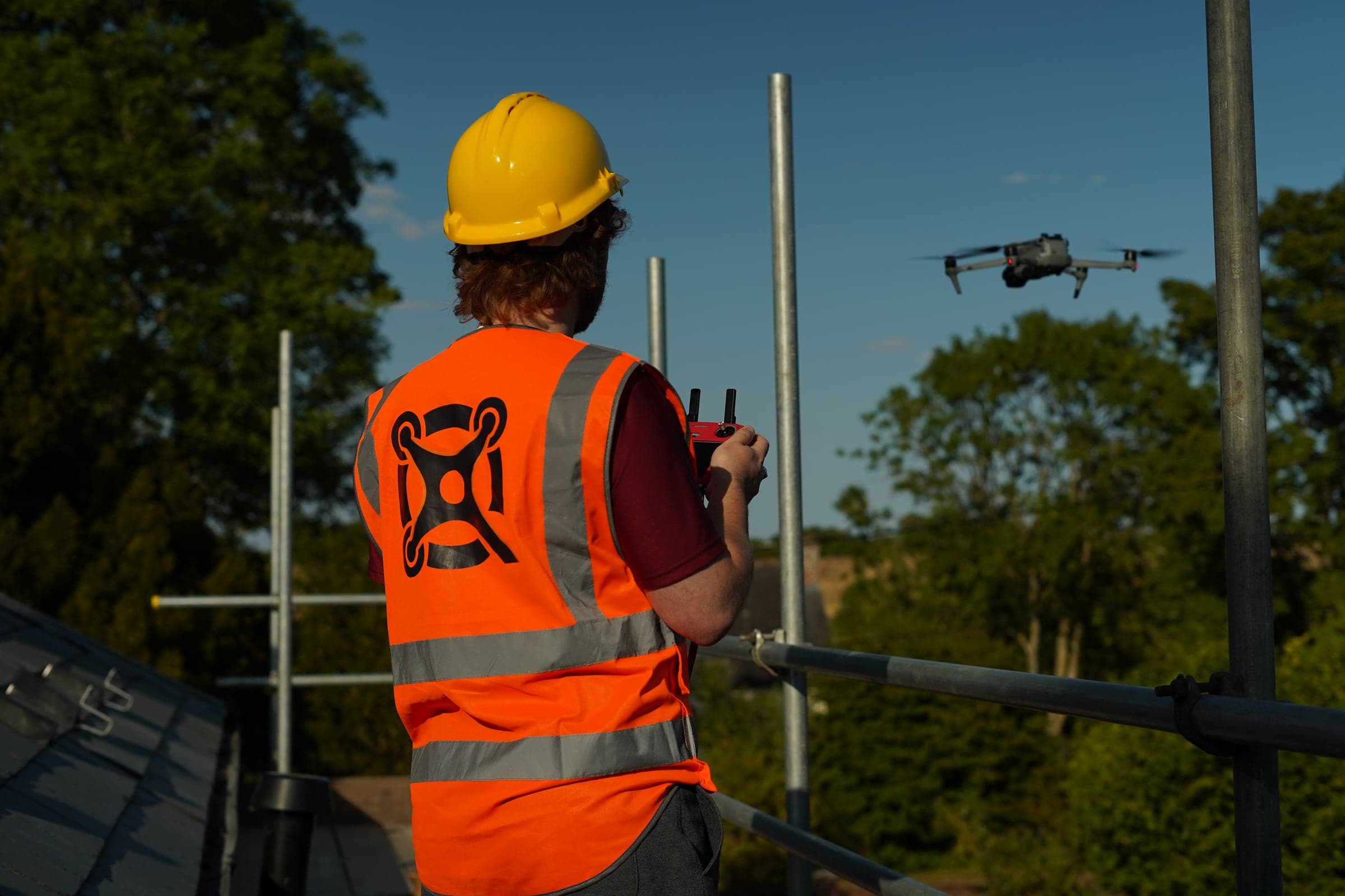 Quadrelliot drone operator carrying out a commercial drone inspection